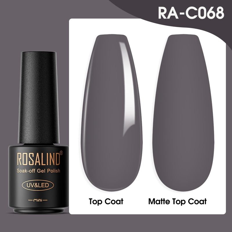 ROSALIND Gel Nail Polish Lamp All For Nails Art Manicure With Matt Base Top Coat Semi Permanant Gellak Nail Gel Polish Varnishes - Quid Mart