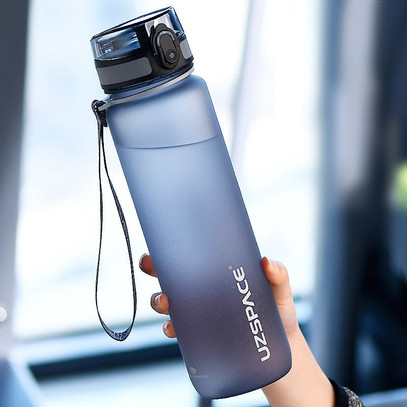 New 500/800/1000ml Sports Water Bottle BPA Free Portable Leak-proof Shaker bottle Plastic Drinkware Tour Gym Free Shipping items - Quid Mart