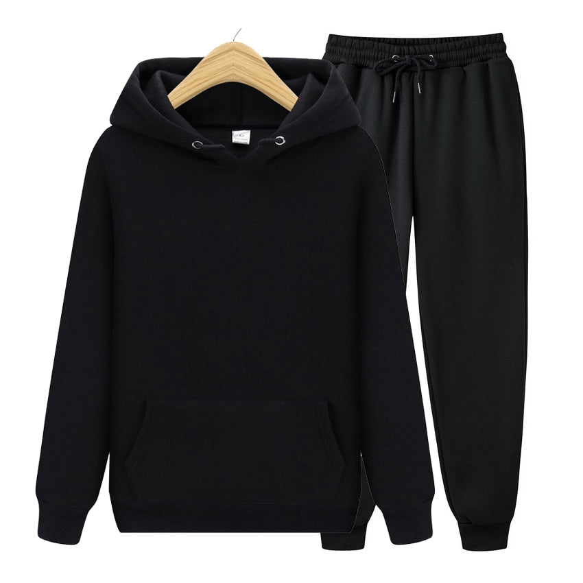 Unisex Casual Sportswear Set: Pullover & Pants - Autumn/Winter - Quid Mart