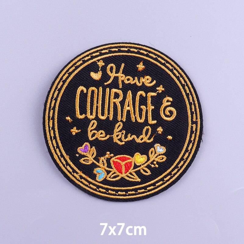 DIY Embroidery/Fusible Patch Iron On Patches For Clothing thermoadhesive patches On Clothes Space Patch Stripes Ironing Stickers - Quid Mart