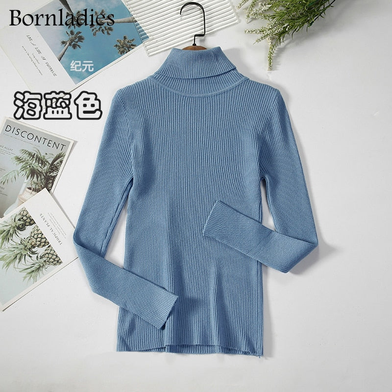 Bornladies Turtleneck Women Sweaters - Cozy Autumn/Winter Tops - Quid Mart