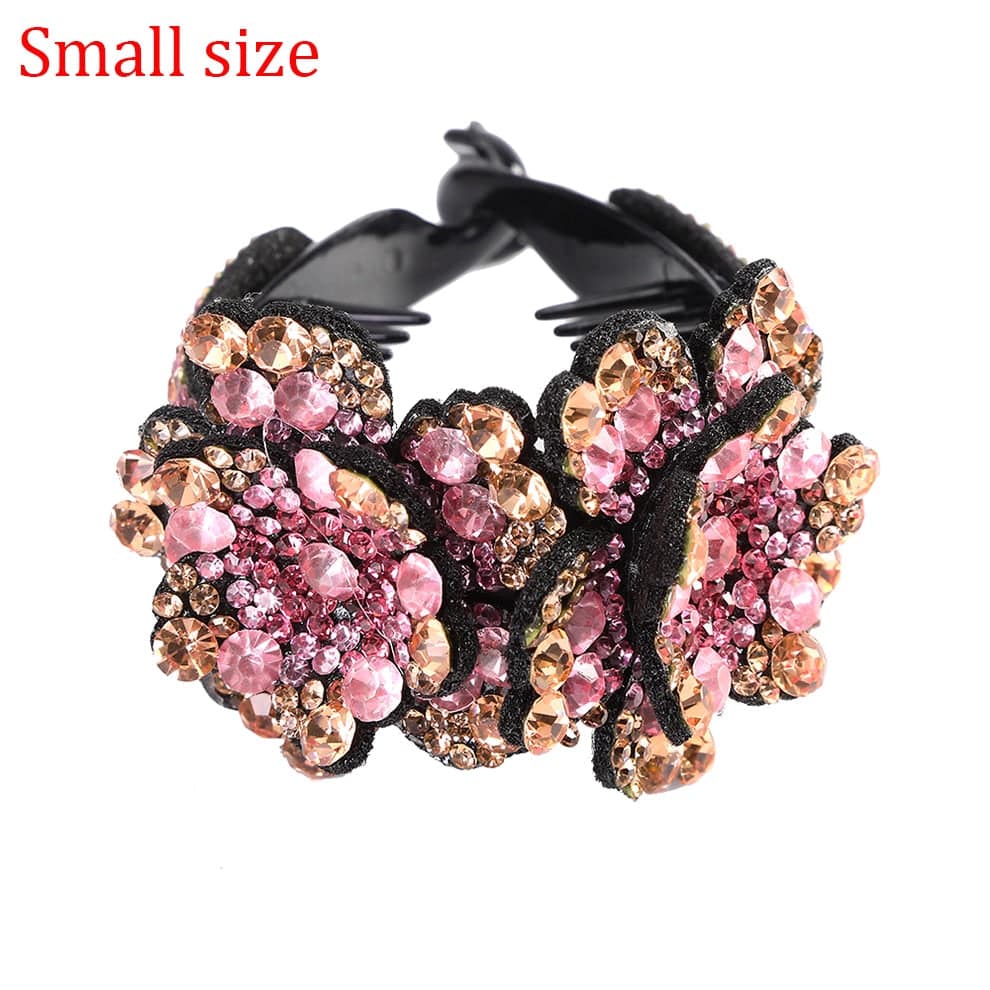 Molans Crystal Rhinestone Hair Claws - Women's Flower Hair Clips - Quid Mart