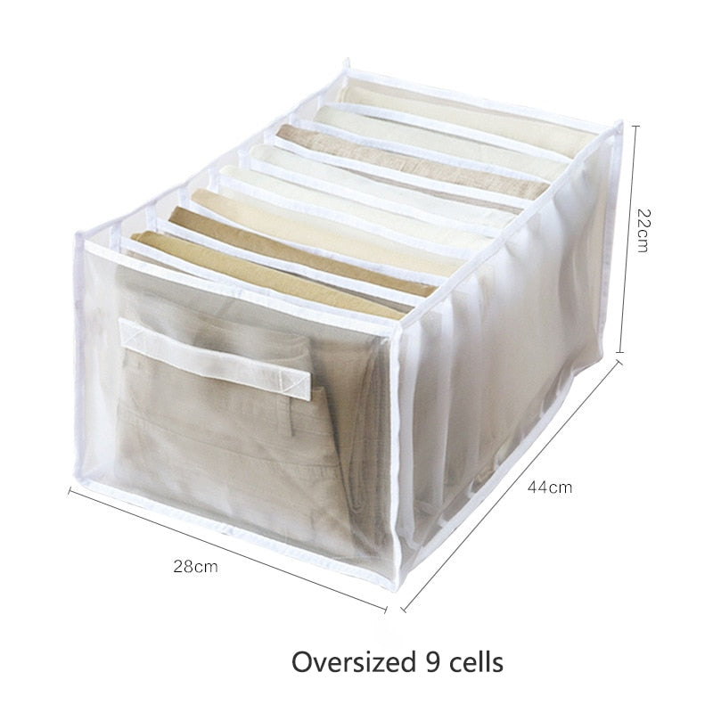 Sweater Clothes Storage Grid Boxes Student Dormitory Wardrobe Closet Drawer Organizer T-shirt Pants Clothing Separation Box - Quid Mart