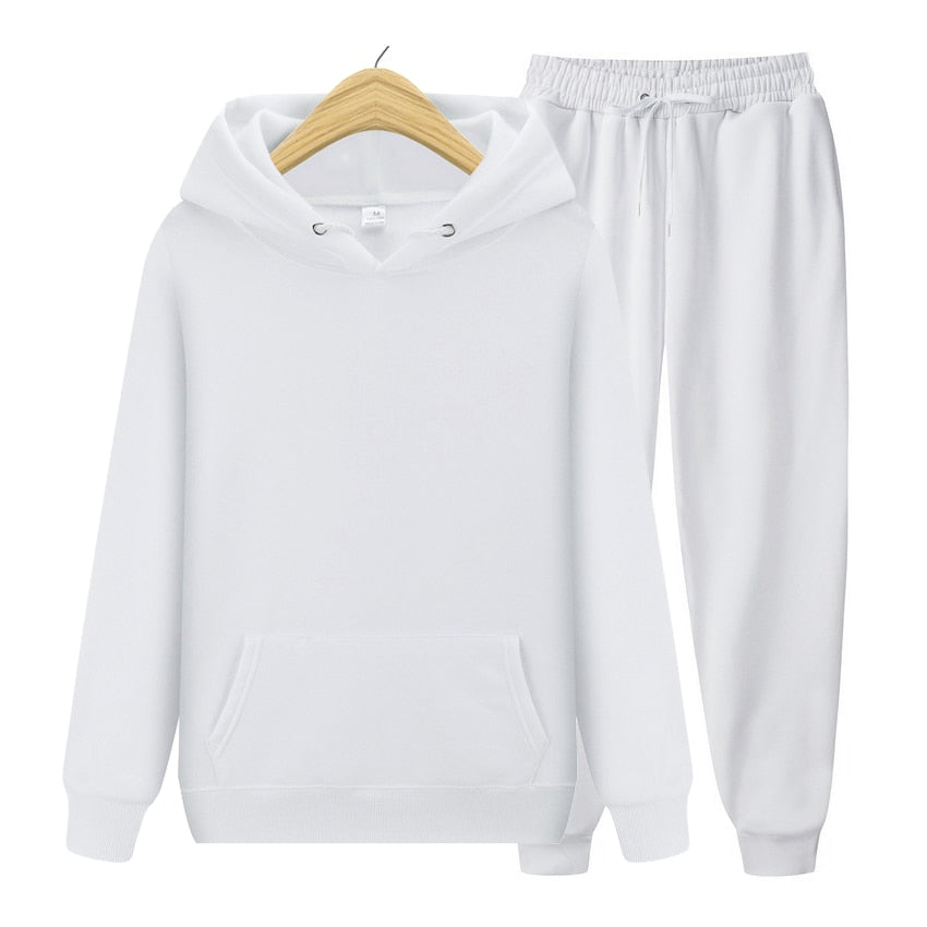 Men's Hoodies & Pants Set Autumn-Winter Fashion Hip Hop - Quid Mart