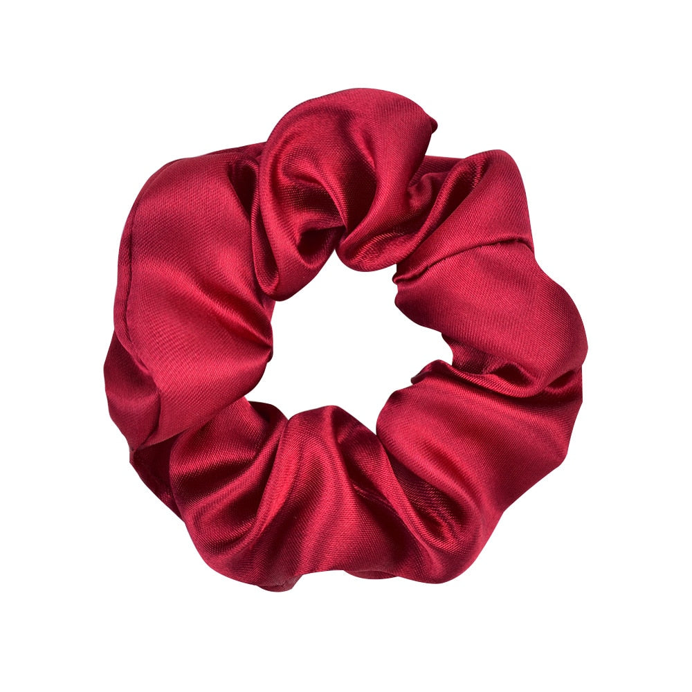 Women's 3.9" Silk Scrunchie - Multicolor Hair Accessory - Quid Mart