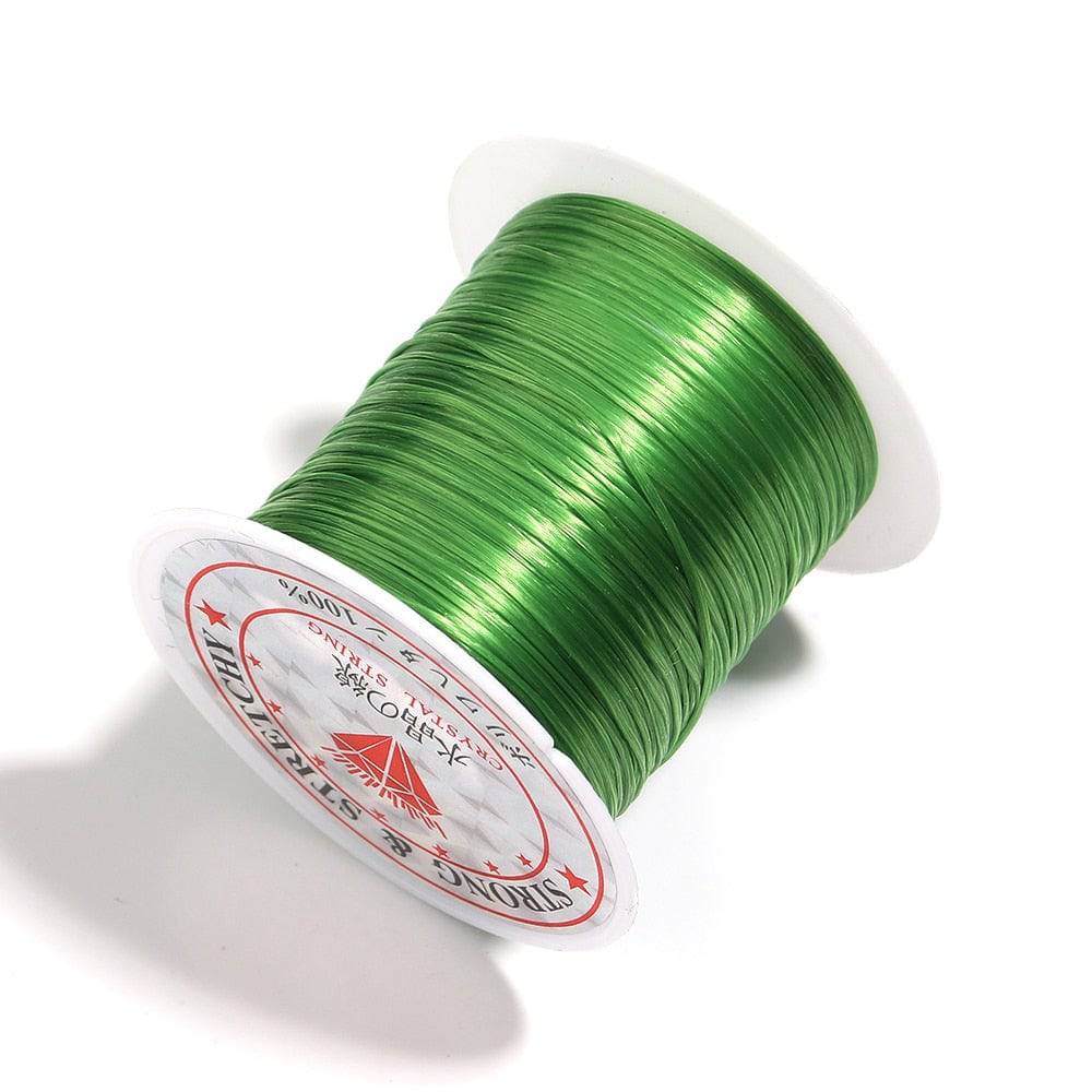 393-inch Strong Elastic Beading Cord 1mm - DIY Jewelry Line - Quid Mart