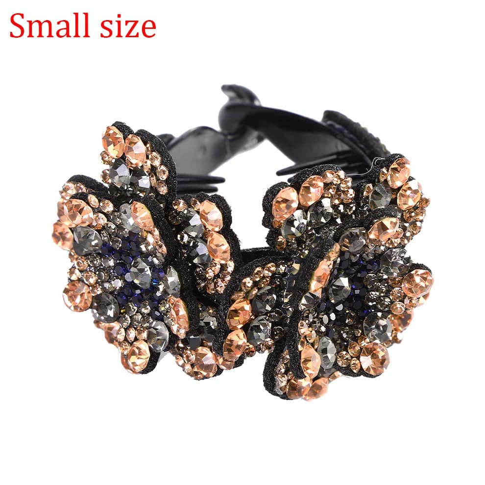 Molans Crystal Rhinestone Hair Claws - Women's Flower Hair Clips - Quid Mart