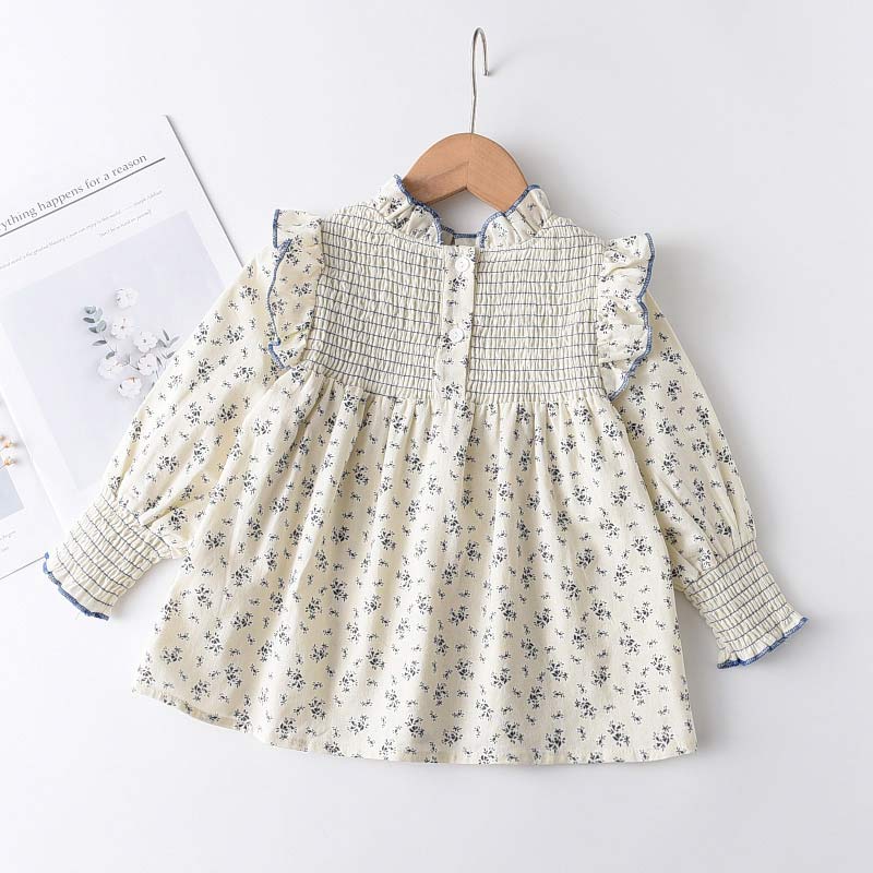 Bear Leader Girls Floral Blouses - 100% Cotton, Sweet Ruffles, Ages 1-5Y - Quid Mart
