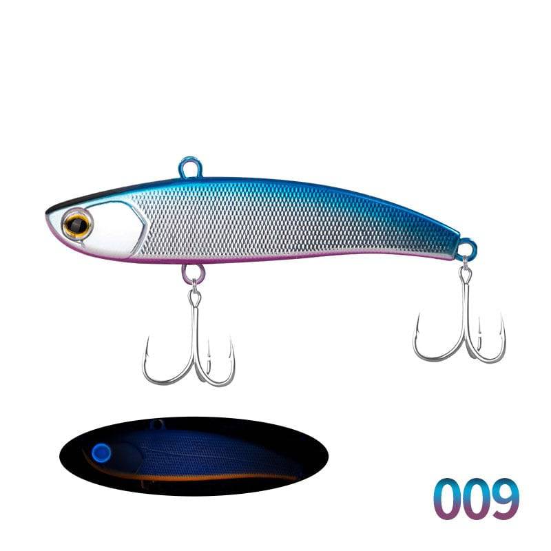 D1 VIB Fishing Lures 80mm 17g Long Casting Rattlin Hard Bait Sinking Artificial Vibration Bait For Bass Pike Fishing Tackle - Quid Mart