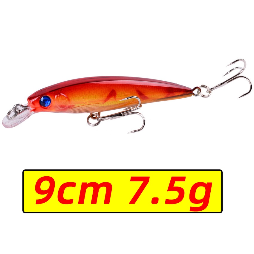 1PCS Laser Minnow Fishing Lure 11CM 13G pesca hooks fish wobbler tackle crankbait artificial japan hard bait swimbait - Quid Mart