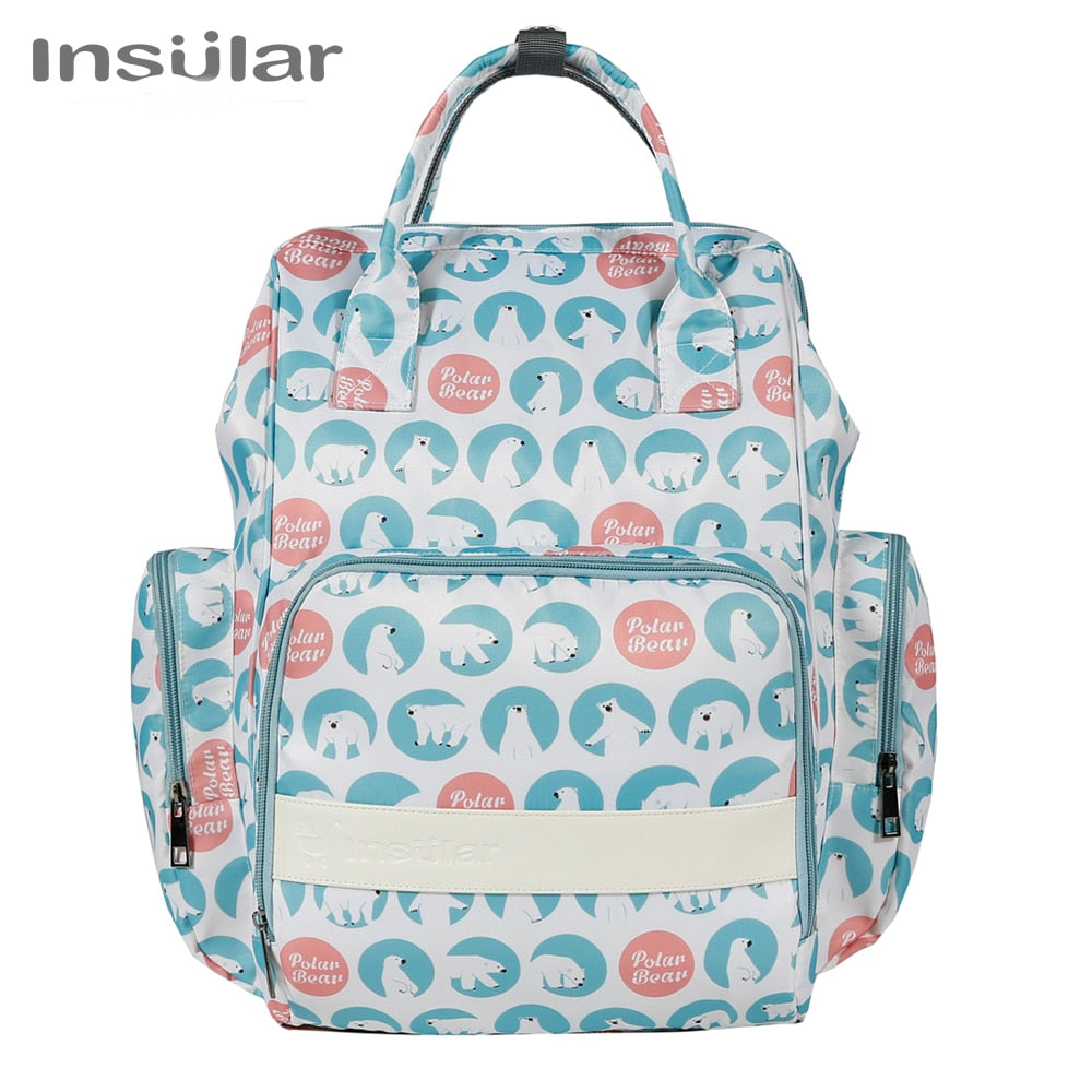 Insular Nappy Backpack - Large Capacity Mom's Stroller Bag - Quid Mart