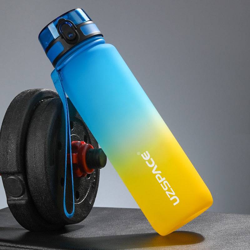 Hot Sale Sports Water Bottle 500/1000ML Protein Shaker Outdoor Travel Portable Leakproof Drinkware Plastic Drink Bottle BPA Free - Quid Mart