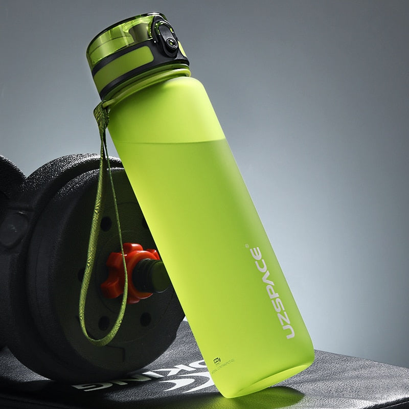 Hot Sale Sports Water Bottle 500/1000ML Protein Shaker Outdoor Travel Portable Leakproof Drinkware Plastic Drink Bottle BPA Free - Quid Mart