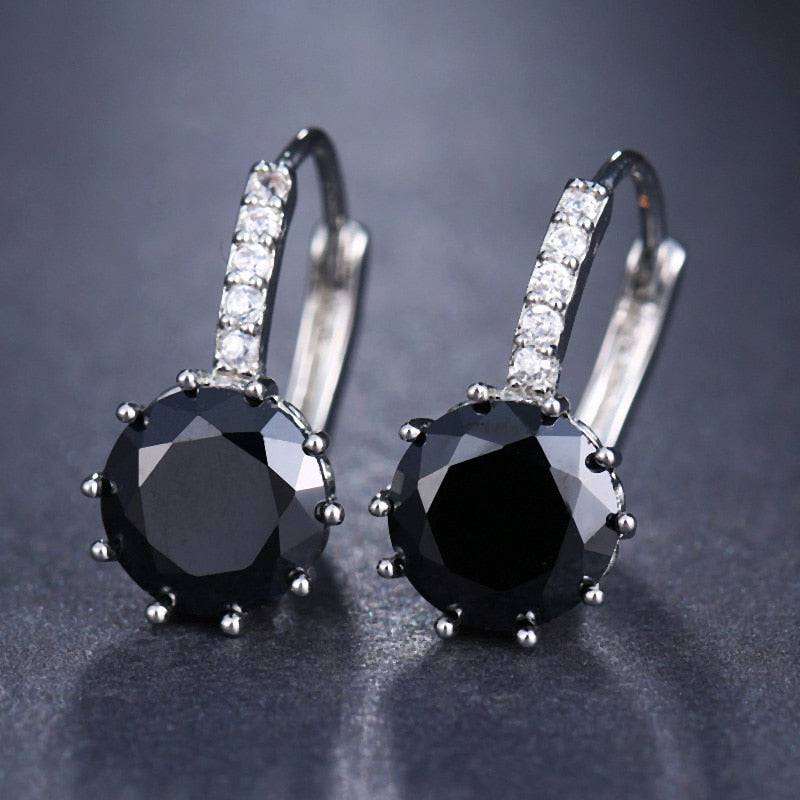 LXOEN Crystal CZ Hoop Earrings - Fashion Jewelry - Quid Mart