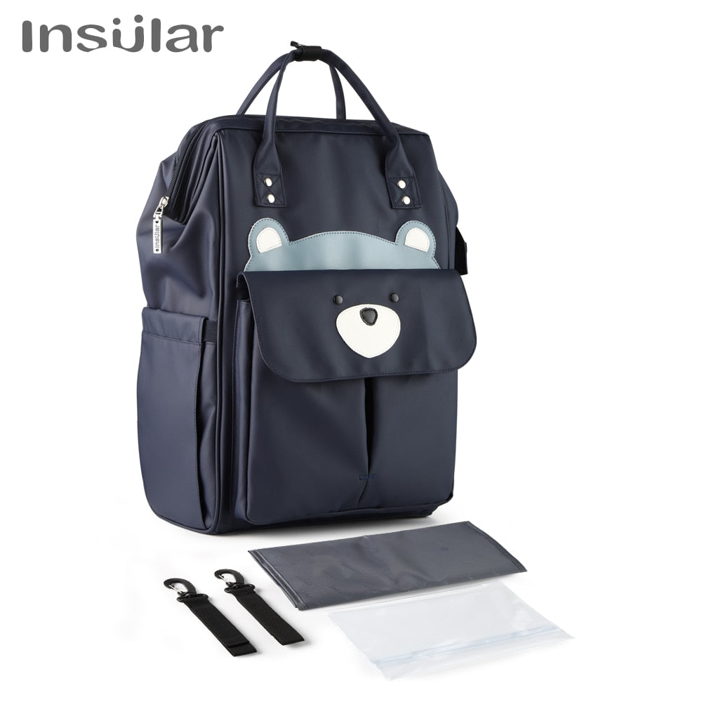 Insular Nappy Backpack - Large Capacity Mom's Stroller Bag - Quid Mart