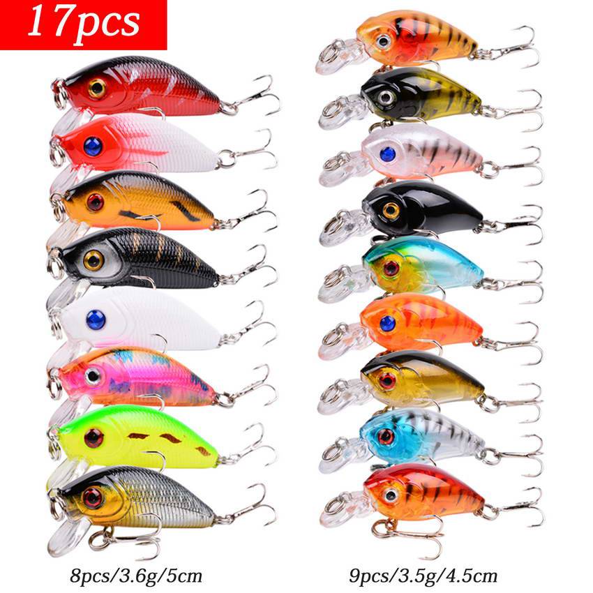 Aorace Fishing Lure Set Fishing Hard Bait Mini Minnow Floating Swing Crankbait Crazy Wobblers Artificial Bionic Crank Lures - Quid Mart