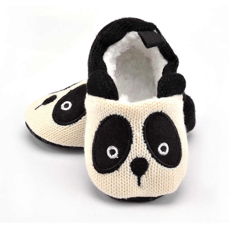 Cute Baby Knit Slippers: Adorable Cartoon Anti-slip Crib Shoes - Quid Mart