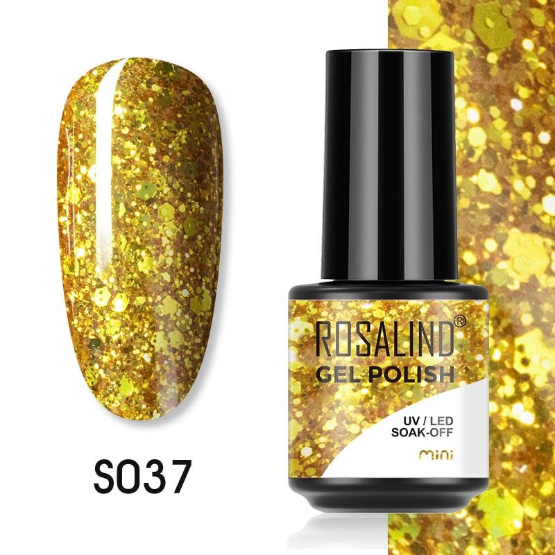 ROSALIND Gel Nail Polish Lamp All For Nails Art Manicure With Matt Base Top Coat Semi Permanant Gellak Nail Gel Polish Varnishes - Quid Mart