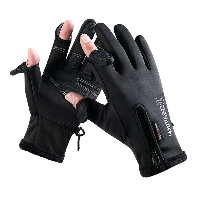 Outdoor Winter Gloves Waterproof Moto Thermal Fleece Lined Resistant Touch Screen Non-slip Motorbike Riding - Quid Mart