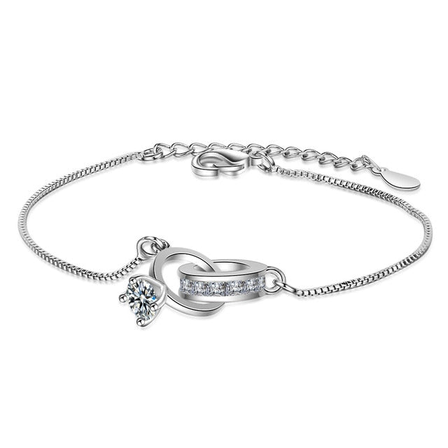 Adjustable Silver Color Dreamcatcher Tassel Feather Round Bead Charm Bracelet &amp;Bangle For Women Elegant Jewelry sl209 - Quid Mart