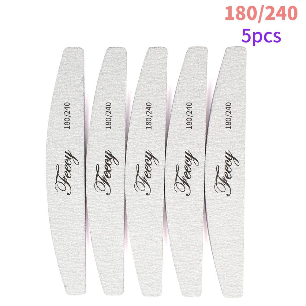 Nail File Buffer Double Side Of The Nail File Buffer 100/180 Trimmer Lime Buffer In The Nail Art Ongle Nail Art Tool - Quid Mart