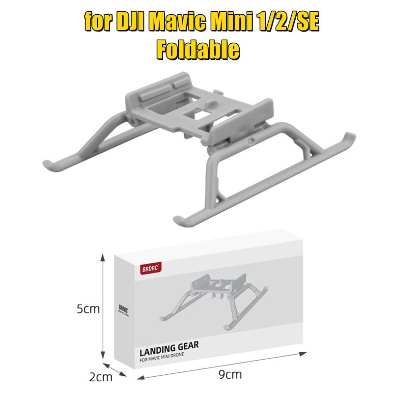 Extend DJI Mavic Mini 1/2/SE Drone's Height with Quick Release Landing Gear - Quid Mart