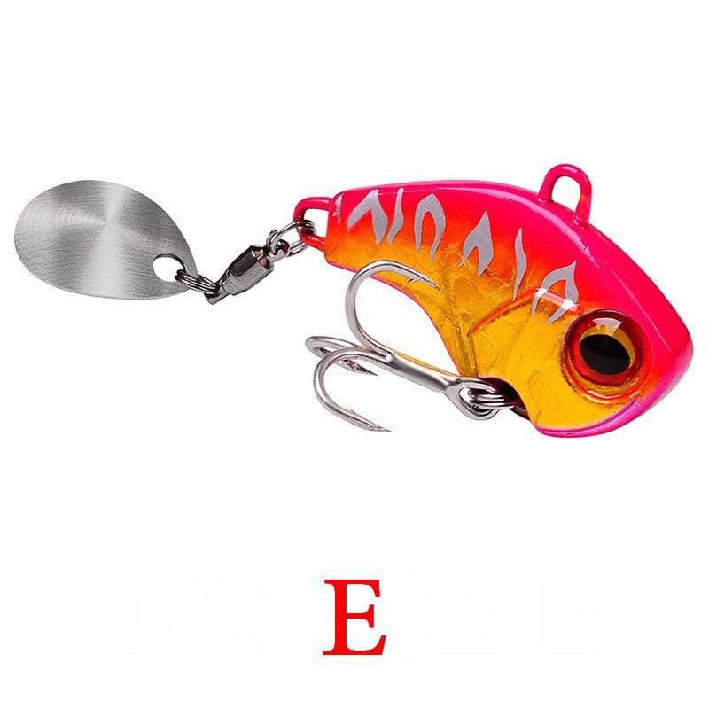 Fishing Lures Wobble Rotating Metal Vib Vibration Bait Winter Fishing 6g 15g 28g Artificial Hard Baits Spinner Spoon Lure Pesca - Quid Mart