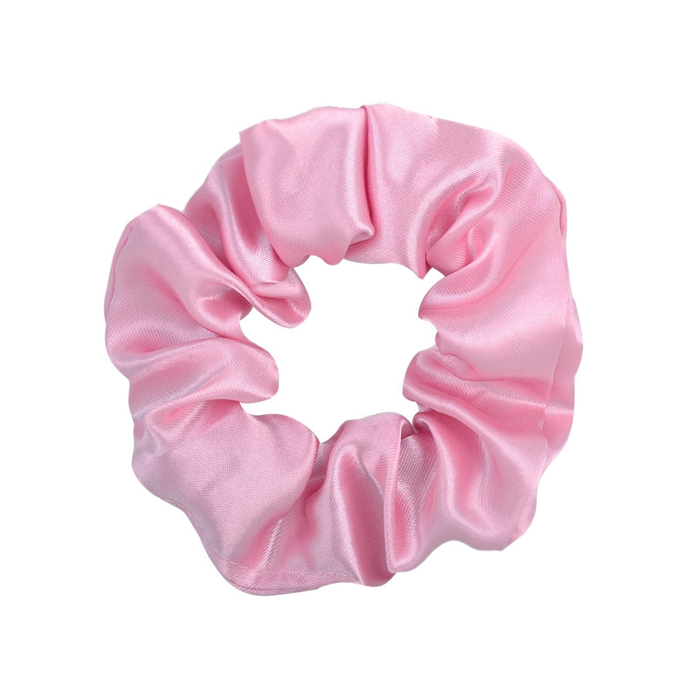 Women's 3.9" Silk Scrunchie - Multicolor Hair Accessory - Quid Mart