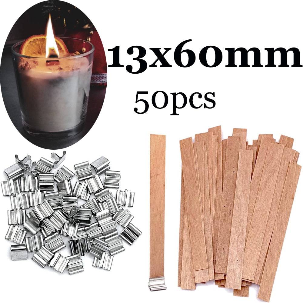 8-20cm 100 PCS Candle Wicks Smokeless Wax Pure Cotton Core for DIY Candle Making Pre-waxed Wicks Party Supplies - Quid Mart