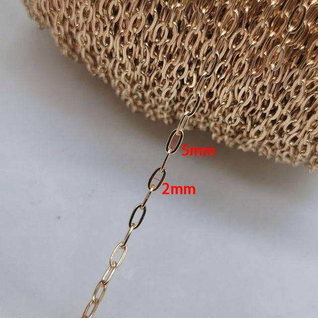 2-meter Stainless Steel Necklace Chain for DIY Jewelry - Quid Mart