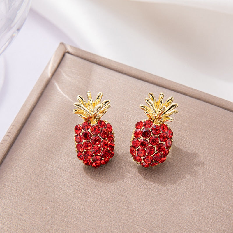 Pineapple Pearl Earrings French Retro High-quality Earrings Net Red Temperament Female 2022 New Wave Earrings Prevent Allergy - Quid Mart