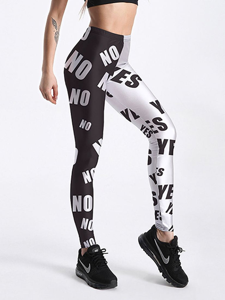 Women's Cartoon Printed Leggings: Ice Cream, God, Horse, Skull, Star - Quid Mart