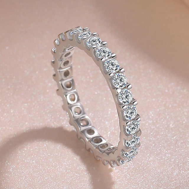 CC Silver Cubic Zirconia Bridal Ring - Trendy Wedding Jewelry - Quid Mart