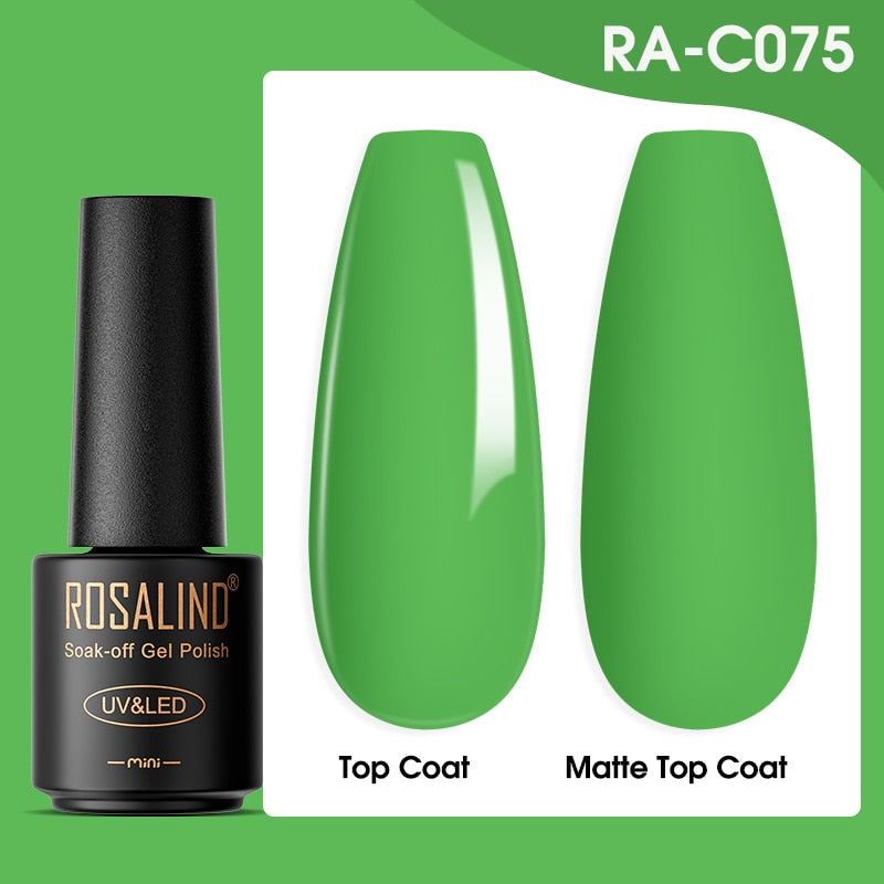 ROSALIND Gel Nail Polish Lamp All For Nails Art Manicure With Matt Base Top Coat Semi Permanant Gellak Nail Gel Polish Varnishes - Quid Mart