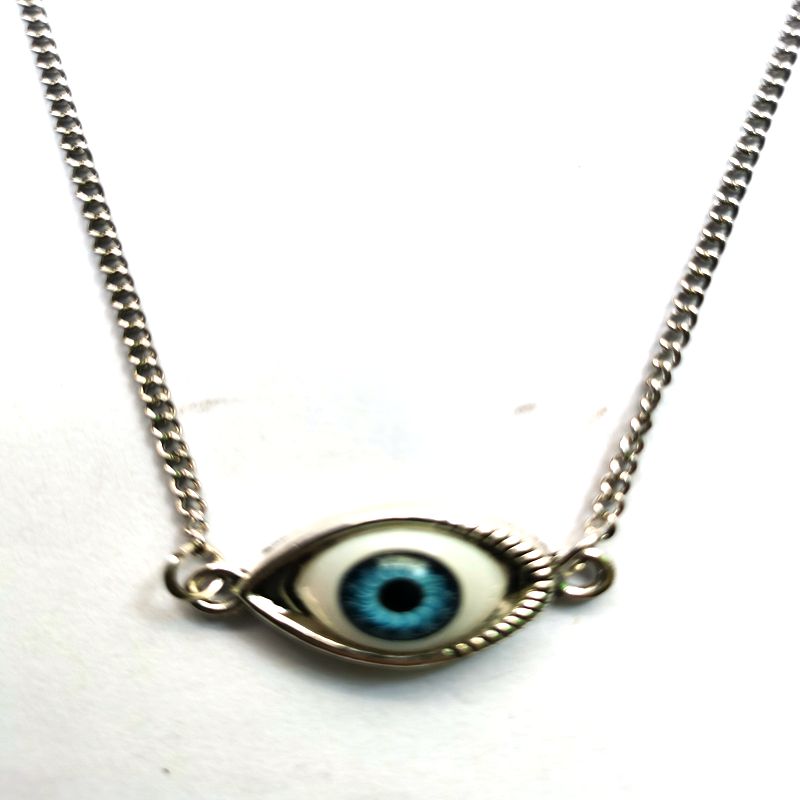 Gothic Kpop Turkish Punk Evil Eye Necklace Pendant For Women Eyeball Brambles Connect Multiple Dense Choker Hip Hop Jewelry Gift - Quid Mart