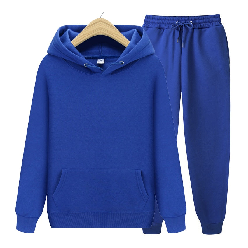 Men's Hoodies & Pants Set Autumn-Winter Fashion Hip Hop - Quid Mart