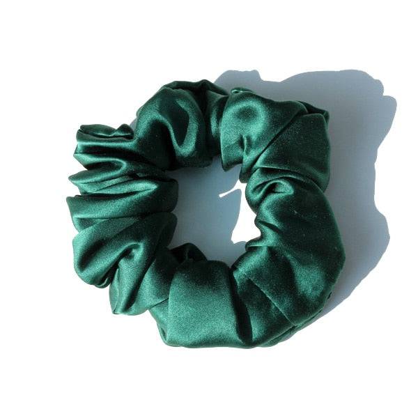 100% Pure Silk Large Scrunchies - Hair Ties for Women - Quid Mart