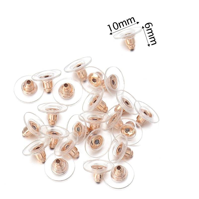 Rubber Ear Backs for DIY Jewelry Findings, Wholesale Supplies - Quid Mart