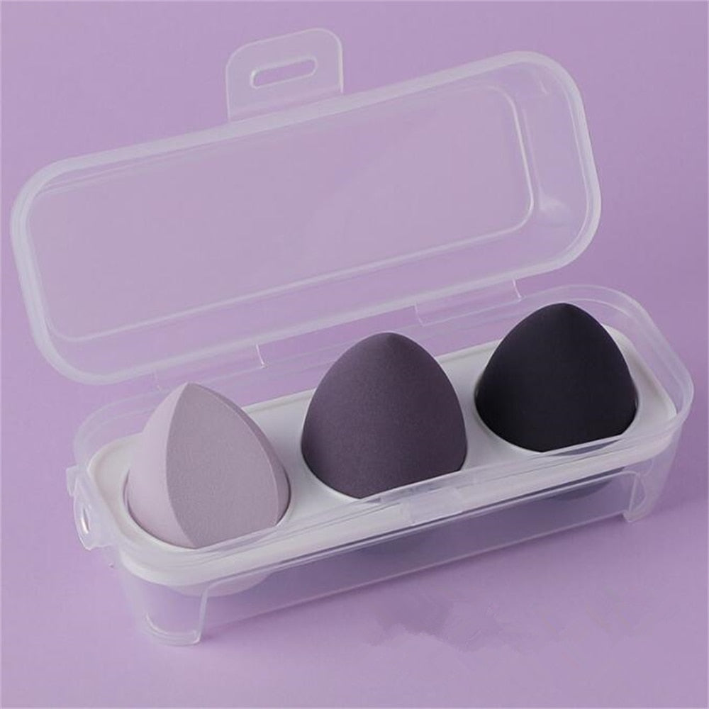 3/4pcs Makeup Sponge Blenders - Beauty Egg Cosmetic Puff for Women - Quid Mart