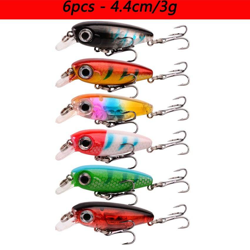 Aorace Laser Slow Mixed Minnow Fishing Lure Set Wobbler Crankbait Isca Artificial Hard Bait Carp Mini Fishing Lures Pesca Tackle - Quid Mart