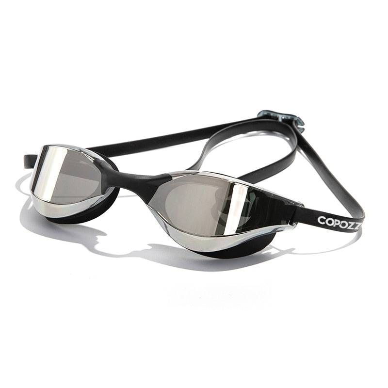 COPOZZ Professional Waterproof Plating Clear Double Anti-fog Swim Glasses Anti-UV Men Women Eyewear Swimming Goggles with Case - Quid Mart