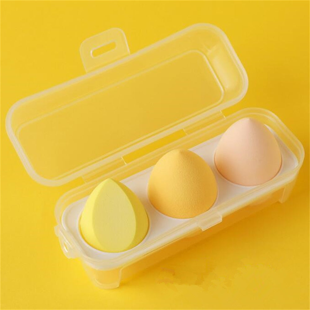 3/4pcs Makeup Sponge Blenders - Beauty Egg Cosmetic Puff for Women - Quid Mart