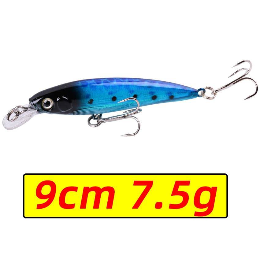 1PCS Laser Minnow Fishing Lure 11CM 13G pesca hooks fish wobbler tackle crankbait artificial japan hard bait swimbait - Quid Mart