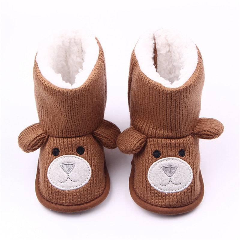 Cute Cartoon Bear Baby Winter Boots for Boys and Girls - Quid Mart