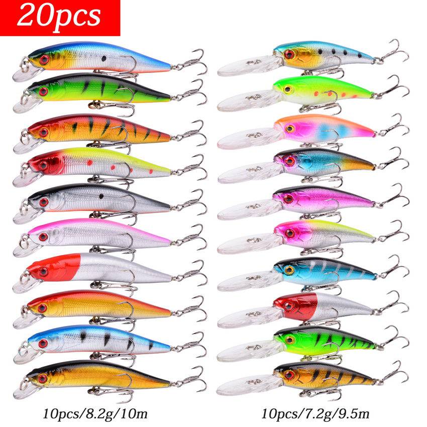 Aorace Fishing Lure Set Fishing Hard Bait Mini Minnow Floating Swing Crankbait Crazy Wobblers Artificial Bionic Crank Lures - Quid Mart