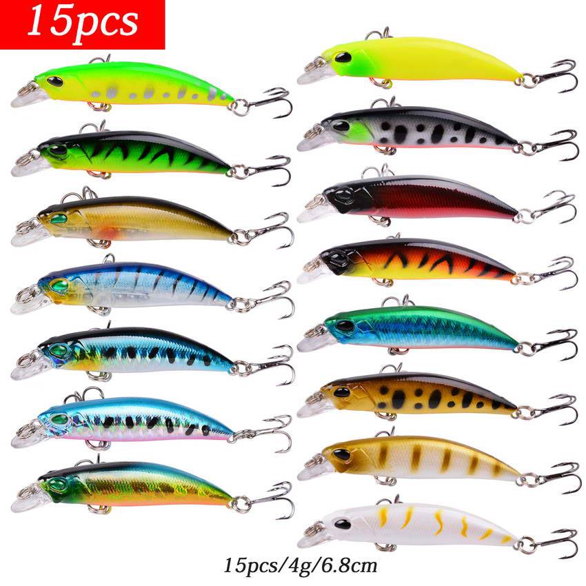 Aorace Fishing Lure Set Fishing Hard Bait Mini Minnow Floating Swing Crankbait Crazy Wobblers Artificial Bionic Crank Lures - Quid Mart