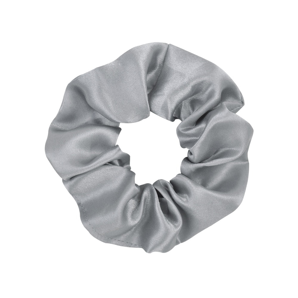 Women's 3.9" Silk Scrunchie - Multicolor Hair Accessory - Quid Mart