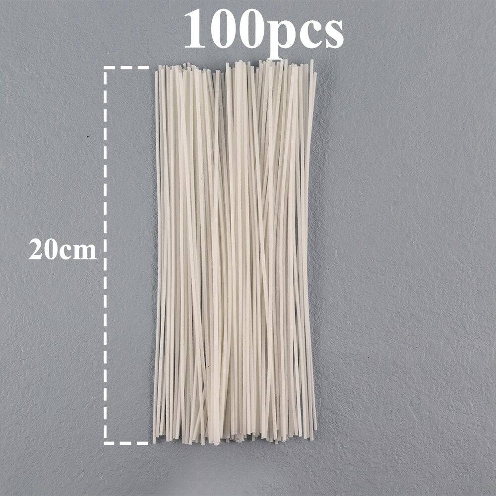 8-20cm 100 PCS Candle Wicks Smokeless Wax Pure Cotton Core for DIY Candle Making Pre-waxed Wicks Party Supplies - Quid Mart
