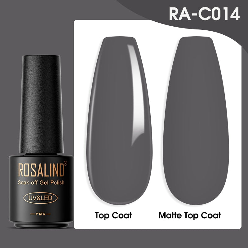 ROSALIND Gel Nail Polish Lamp All For Nails Art Manicure With Matt Base Top Coat Semi Permanant Gellak Nail Gel Polish Varnishes - Quid Mart