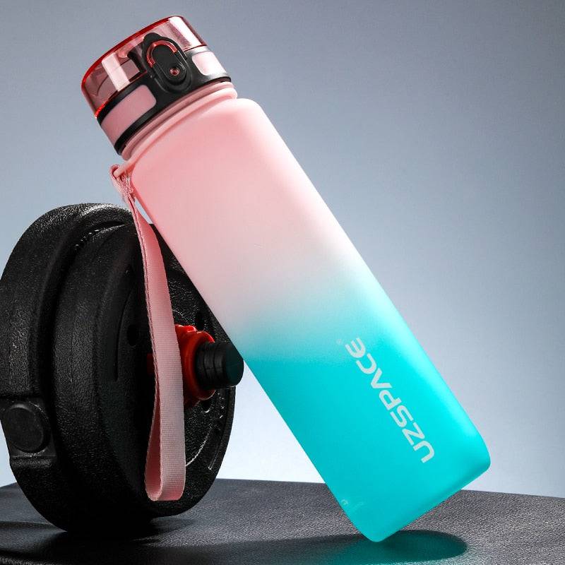 New 500/800/1000ml Sports Water Bottle BPA Free Portable Leak-proof Shaker bottle Plastic Drinkware Tour Gym Free Shipping items - Quid Mart